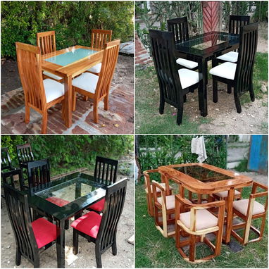 馃挜Juegos de comedor ,muebles esquineros ,mini brasile帽os y camas de tubo con colch贸n y mesitas 馃挜 - Img 121700429