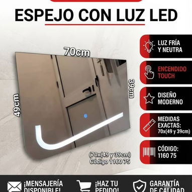 ✅ESPEJOS CON LUZ LED Y ESPEJOS DECORATIVOS✅ - 3/6