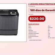 LAVADORA SEMIAUTOMÁTICA MILEXUS 9KG . - Img 57102691