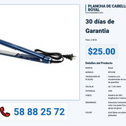 PLANCHA DE CABELLO ROYAL VPT-0282 - Img 55992968