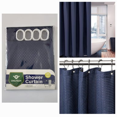 🏠 Cortinas de Baño Antimoho(1.80 x1.80 m) - 2/4
