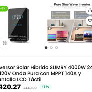 📲52774129 Venta de inversores solares hibridos de varios tipos nuevos precios y detalles en las fotos. - Img 54932135