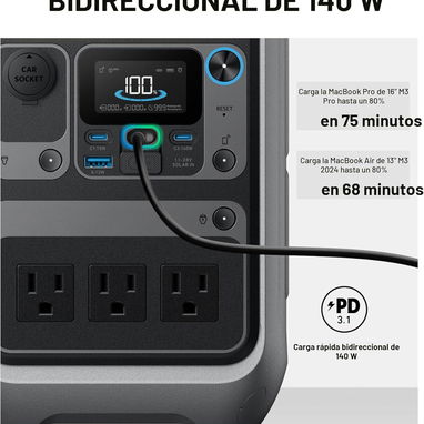 Estación de carga ANKER - 288Wh - 4/6