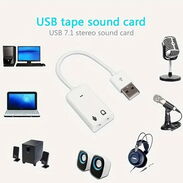 ⭐Vendo Tarjeta De Sonido USB Virtual 7.1 Adaptador De Audio USB Externo 3D USB a Jack 3.5mm⭐ WhatsApp 53881002 - Img 45258147