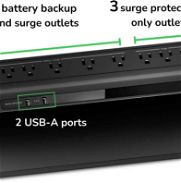 Back-UPS APC 850 VA / 450Watts, 9 tomas y 2 puertos de carga USB 2.4 A, 120 V - Img 45888705