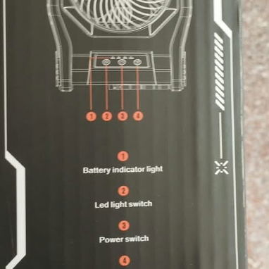 VENTILADOR RECARGABLE 20mil mah - 3/5