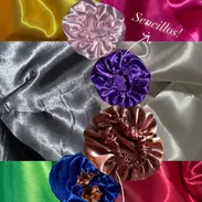 Gorros de satin por encargo y felpas scrunchies - Img 55127200