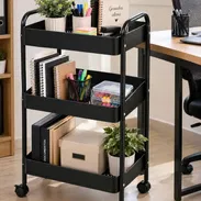 Carrito auxiliarVerde azul 🩵 Rosa 🩷 Blanco 🤍 Negro 🖤 - Img 58377324