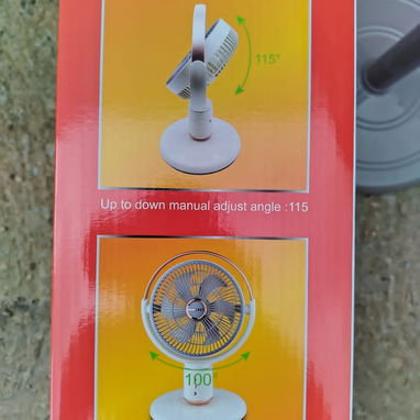 Ventilador Recargable JAYSUPER 12" 12000 mAh Se puede ajustar a 3 tamaños Precio: 75 usd 1 mes de garantía - Img 122550070
