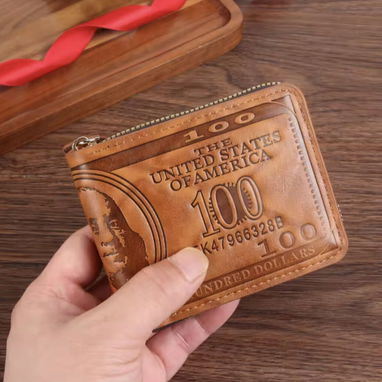 Billeteras de hombre de zipper, compactas - Img 102577061