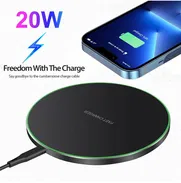 CARGADOR INALÁMBRICO DE 20W PARA SAMSUNG Y ANDROIDES - Img 50097825