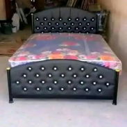 CAMA DE TUBO TAPIZADA CON COLCHÓN - Img 54975944