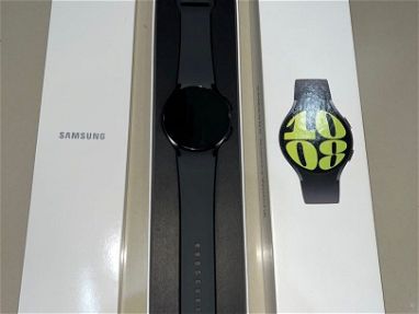 SAMSUNG Galaxy Watch 6 44mm LTE Smartwatch Cristal Safiro Nuevo en caja, 2 Manillas azul y negra + Garantia 52905231 - Img 67866891