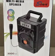 BOCINA PORTÁTIL CON BLUETOOTH Y MEMORIA USB CON MICRÓFONO INCLUIDO DE 8 pulgadas - Img 49478699