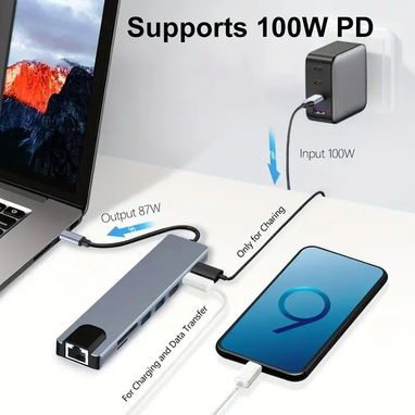 8 En 1 USB C HUB - Img 108330603