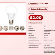 BOMBILLO LED 9W . - Img 57555911