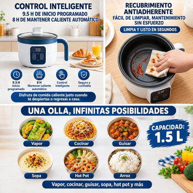 Olla eléctrica de bajo consumo especial para uso con ecoflow - 2/2