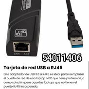 !!Tarjeta de red USB a RJ45/ Compatible con Windiws y MacOS / No requiere de drivers (Plug & Play)!! - Img 45471770