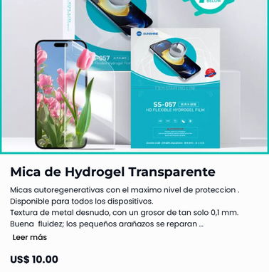 accesorios micas de hidrogel para todos los móviles cable usb cable tipo c cable de iphone OTG - Img 94542556