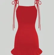 Vestido Rojo xl, rosa M, negro L - Img 50503113