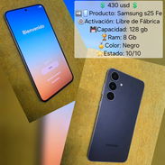 Samsung S25Fe impecable venta o cambio x móvil menor y vuelto - Img 57803984