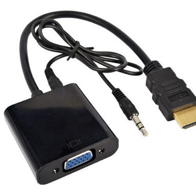 Adaptador HDMI-VGA con salida de audio(HDMI punta Dorada)..Nuevo - Img 98184683