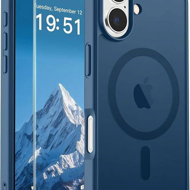 ☎️53544655 🛵 Entrega Disponible ⭐ Funda Magnética SUPFINE para iPhone 17 – Azul Oscuro⭐ - 3/6