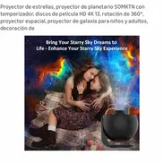 Proyector de estrellas, proyector de planetario SOMKTN con temporizador, discos de película HD 4K 13, rotación de 360°, - Img 52735627