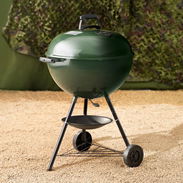 🔥 BBQ/ASADOR WEBER ORIGINAL KETTLE 22” CARBÓN VERDE 56 CM ONE-TOUCH – ENVÍO DISPONIBLE + GARANTÍA - Img 57838981
