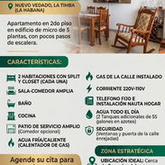 Apartamento 2 cuartos Nuevo Vedado La Timba - Img 55494551