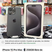 iPhone 15 Pro Max 256GB libre de fábrica! Bat 86% - Img 56171668