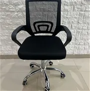 Silla de oficina giratoria de malla negra para juegos, asiento ergonómico de ordenador, ajustable, alto, con reposabrazo - Img 45837037
