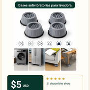 🏠 Bases antivibratorias para lavadora - Img 56850223