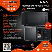 🌮 HORNO MICROONDAS LG INVERTER 12 LITROS. FACTURANDO Y 1 MES DE GARANTÍA. TLF 54833699 - Img 49270486