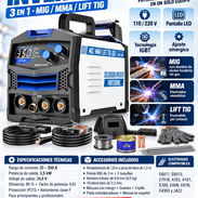 Soldadora Inverter Faghto de 350A Máquina De Soldar Mig+mma+tig 110v/220v . Soldadora Inversora 3 En 1 Sin Gas. - Img 58238485