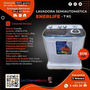 💲178💲LAVADORA SEMIAUTOMÁTICA ENERLIFE 7 PIES. MENSAJERÍA CON FACTURA Y GARANTÍA 3 MESES. TLF 54833699 - Img 50018448
