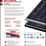 💠Panel Solar Ronma Solar 620w 💪Características:  👉 Bifacial, monocristalino  - Voc: 49.60v - Vmp: 41.40v - Imp: 14.99 - Img 57009028