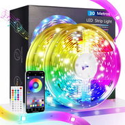 Super oferta. Tira De Luces Led Rgb 30m Bluetooth App Control Música Ritmo. Excelente funcion a ritmo de la - Img 46860371