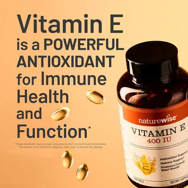 Vitamina E 400UI (NATURE Wise · 120 cápsulas blandas) - 8/10