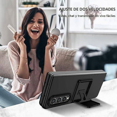 🪷Asuwish Funda para Samsung Galaxy Z Fold 3 5G – Negro🪷 - 5/6