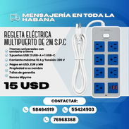 🔌 REGLETA ELÉCTRICA MULTIPUERTO DE 2M S.P.C 💰 PRECIO: 15 USD - Img 57213351