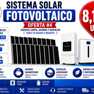⚡SISTEMA SOLAR FOTOVOLTAICO PARA TU HOGAR 🏠 - Img 124823368