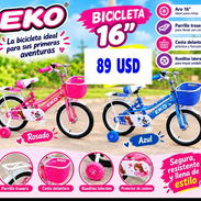 Bicicletas para niños y niñas. Medidas 16 y 12. Con sus accesorios. - Img 58314608