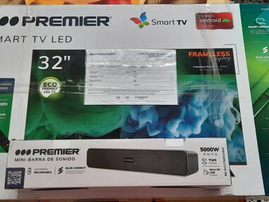 Vendo Smart TV marca Premier con barra de sonido Bluetooth interesados al 53582818 - Img main-image