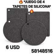 JUEGO DE 4 TAPETES DE SILICONA - Img 54764279