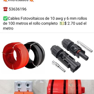 Accesorios para paneles y plantas electricas - Img 123840181