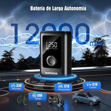 Bomba de Aire Portátil Multifuncional 12000MAH - 2/5
