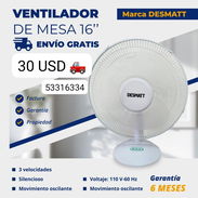Ventilador de Mesa Marca Desmatt de 16 pulgadas - Img 56569380