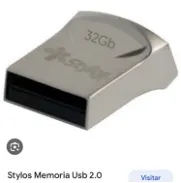 Memoria Usb 32gb 2.0 Mini Metalica Stylos color plateado. - Img 46049535