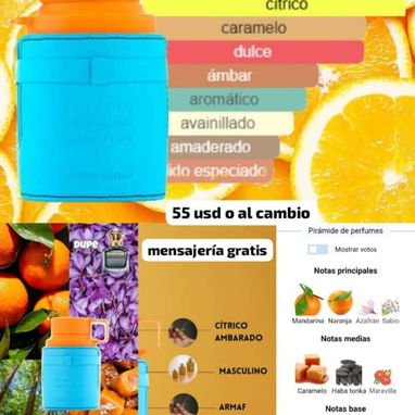 Mandarina + Naranja + Caramelo = Mandaryn Sky 53248235  Perfume Mandaryn Sky super cítrico con secado acaramelado 🍊💪 - Img 117063254